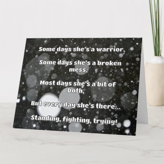 Empath Sterkte Positieve Quote Aanmoediging Kaart (Voorkant)