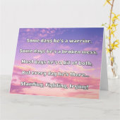 Empath Sterkte Positieve Quote Aanmoediging Kaart (Gele Bloem)