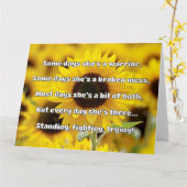 Empath Sterkte Positieve Quote Aanmoediging Kaart (Gele Bloem)