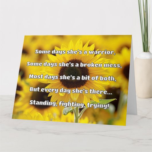 Empath Sterkte Positieve Quote Aanmoediging Kaart (Voorkant)