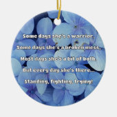 Empath Sterkte Positieve Quote Aanmoediging Keramisch Ornament (Voorkant)