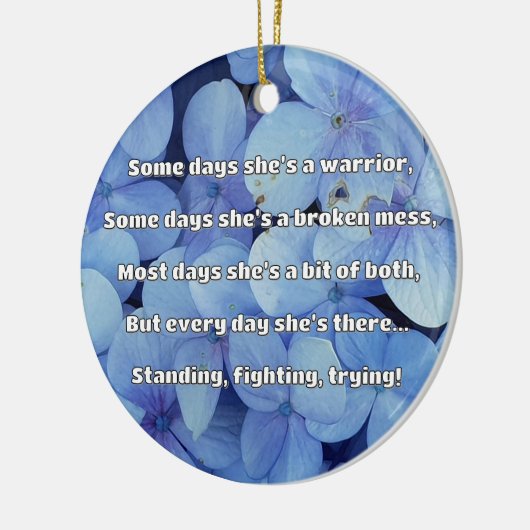 Empath Sterkte Positieve Quote Aanmoediging Keramisch Ornament (Links)