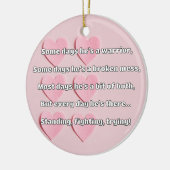 Empath Sterkte Positieve Quote Aanmoediging Keramisch Ornament (Links)