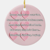 Empath Sterkte Positieve Quote Aanmoediging Keramisch Ornament (Achterkant)
