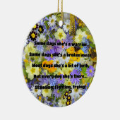 Empath Sterkte Positieve Quote Aanmoediging Keramisch Ornament (Rechts)