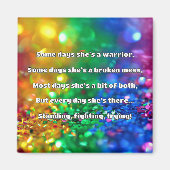 Empath Sterkte Positieve Quote Aanmoediging Magneet (Voorkant)