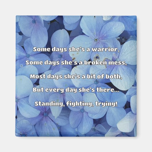 Empath Sterkte Positieve Quote Aanmoediging Magneet (Voorkant)
