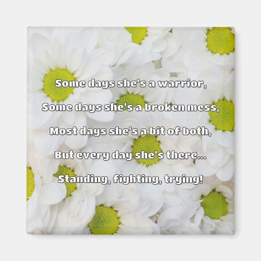 Empath Sterkte Positieve Quote Aanmoediging Magneet (Voorkant)