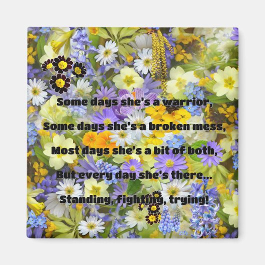 Empath Sterkte Positieve Quote Aanmoediging Magneet (Voorkant)