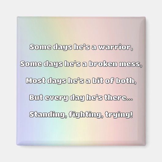 Empath Sterkte Positieve Quote Aanmoediging Magneet (Voorkant)