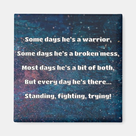Empath Sterkte Positieve Quote Aanmoediging Magneet (Voorkant)