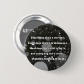 Empath Sterkte Positieve Quote Aanmoediging Ronde Button 5,7 Cm (Voorkant /achterkant)