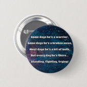Empath Sterkte Positieve Quote Aanmoediging Ronde Button 5,7 Cm (Voorkant /achterkant)