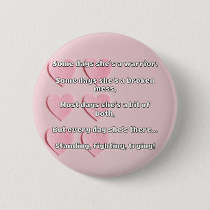 Empath Sterkte Positieve Quote Aanmoediging Ronde Button 5,7 Cm