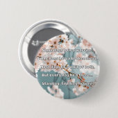 Empath Sterkte Positieve Quote Aanmoediging Ronde Button 5,7 Cm (Voorkant /achterkant)