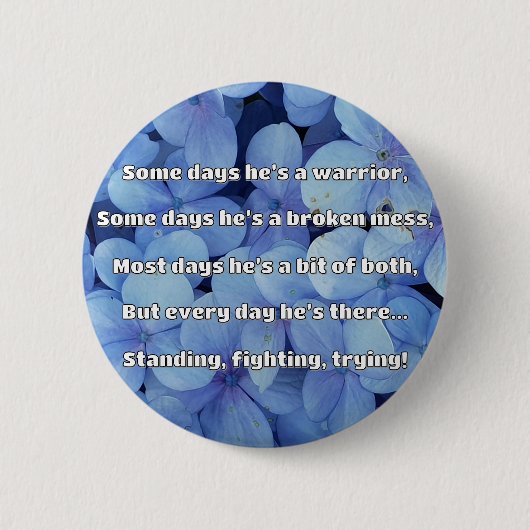 Empath Sterkte Positieve Quote Aanmoediging Ronde Button 5,7 Cm (Voorkant)