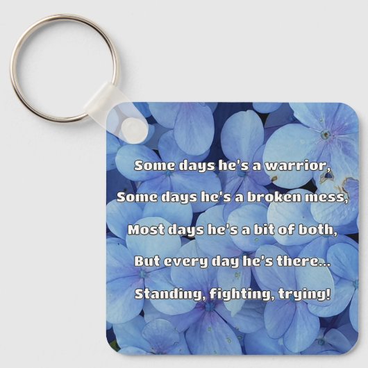 Empath Sterkte Positieve Quote Aanmoediging Sleutelhanger (Voorkant)