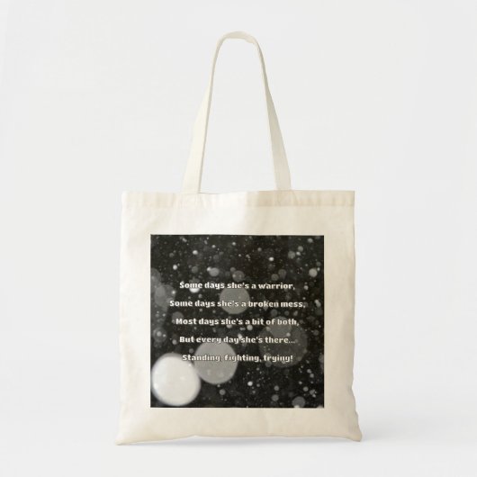 Empath Sterkte Positieve Quote Aanmoediging Tote Bag (Voorkant)