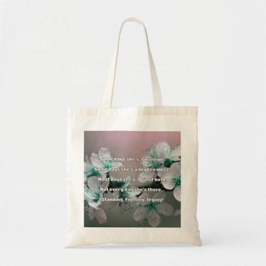 Empath Sterkte Positieve Quote Aanmoediging Tote Bag (Voorkant)