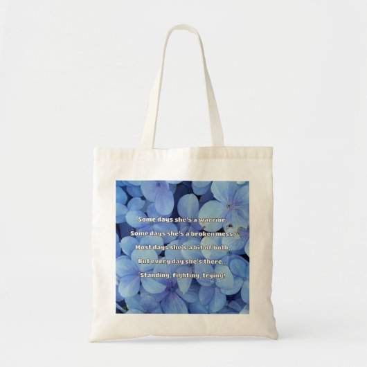 Empath Sterkte Positieve Quote Aanmoediging Tote Bag (Voorkant)