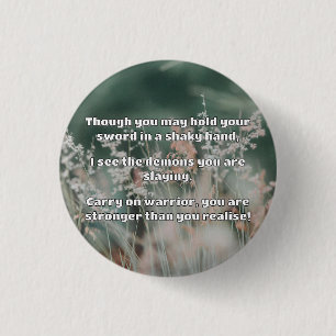 Empath Warrior Positieve Aanmoediging Quote Ronde Button 3,2 Cm