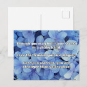 Empath Warrior Positieve Quote Aanmoediging Briefkaart (Voorkant / Achterkant)