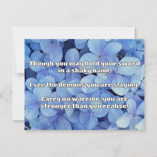 Empath Warrior Positieve Quote Aanmoediging Briefkaart