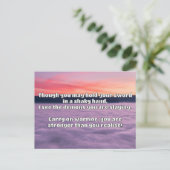 Empath Warrior Positieve Quote Aanmoediging Briefkaart (Staand voorkant)