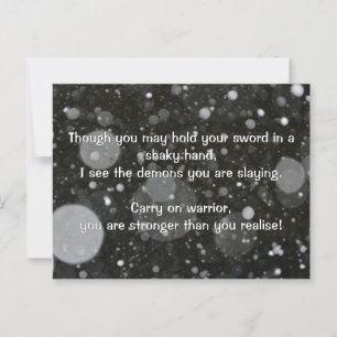 Empath Warrior Positieve Quote Aanmoediging Briefkaart