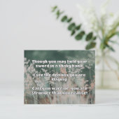 Empath Warrior Positieve Quote Aanmoediging Briefkaart (Staand voorkant)
