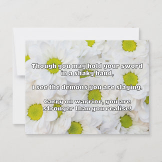 Empath Warrior Positieve Quote Aanmoediging Briefkaart