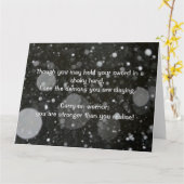 Empath Warrior Positieve Quote Aanmoediging Kaart (Gele Bloem)