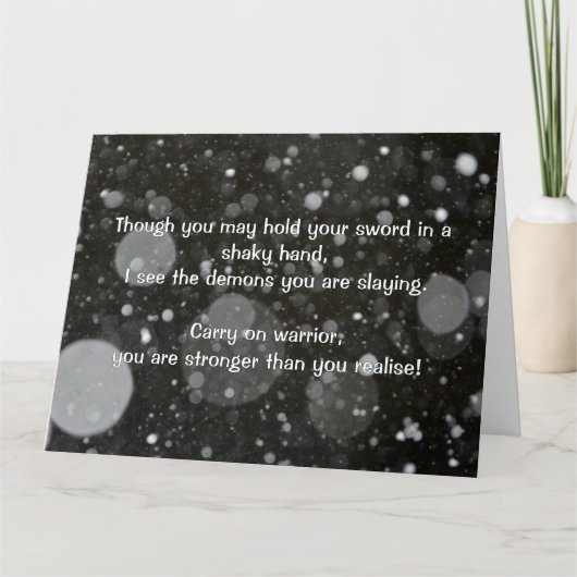 Empath Warrior Positieve Quote Aanmoediging Kaart (Voorkant)