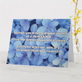 Empath Warrior Positieve Quote Aanmoediging Kaart (Gele Bloem)