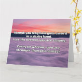 Empath Warrior Positieve Quote Aanmoediging Kaart (Gele Bloem)