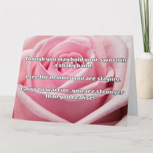 Empath Warrior Positieve Quote Aanmoediging Kaart (Voorkant)