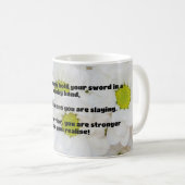 Empath Warrior Positieve Quote Aanmoediging Koffiemok (Voorkant rechts)