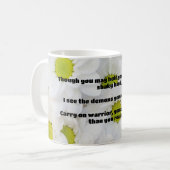 Empath Warrior Positieve Quote Aanmoediging Koffiemok (Voorkant links)