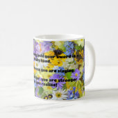 Empath Warrior Positieve Quote Aanmoediging Koffiemok (Voorkant rechts)