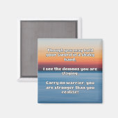Empath Warrior Positieve Quote Aanmoediging Magneet (Voorkant / Achterkant)