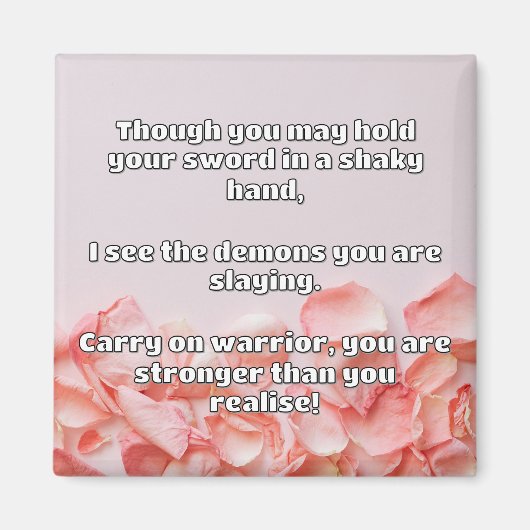 Empath Warrior Positieve Quote Aanmoediging Magneet (Voorkant)