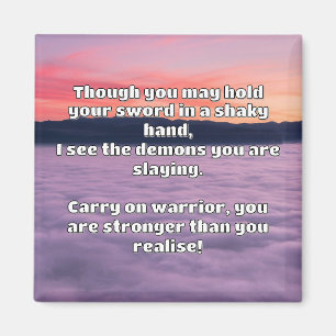 Empath Warrior Positieve Quote Aanmoediging Magneet