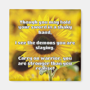Empath Warrior Positieve Quote Aanmoediging Magneet