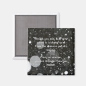 Empath Warrior Positieve Quote Aanmoediging Magneet (Voorkant / Achterkant)