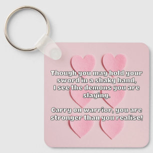 Empath Warrior Positieve Quote Aanmoediging Sleutelhanger