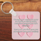 Empath Warrior Positieve Quote Aanmoediging Sleutelhanger (Voorkant)