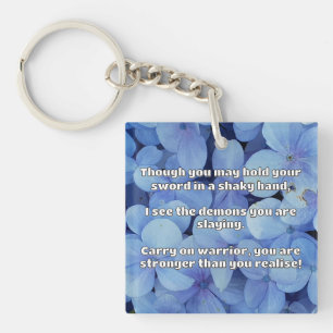 Empath Warrior Positieve Quote Aanmoediging Sleutelhanger