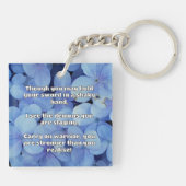 Empath Warrior Positieve Quote Aanmoediging Sleutelhanger (Achterkant)