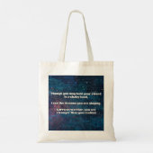 Empath Warrior Positieve Quote Aanmoediging Tote Bag (Achterkant)
