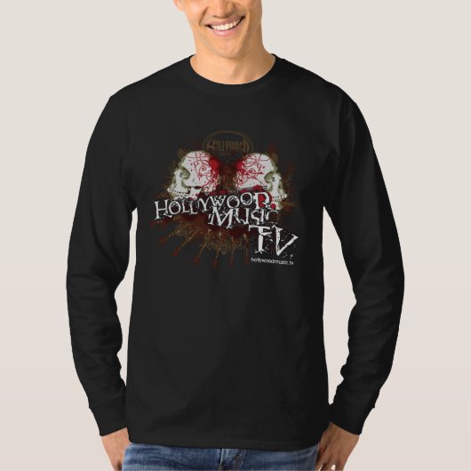 Empathetisch-Design-Mannen-lang-Sleeve-Bl T-shirt (Voorkant)